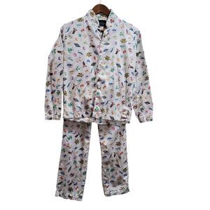 Pottery Barn Honeydukes Print Pajama Set